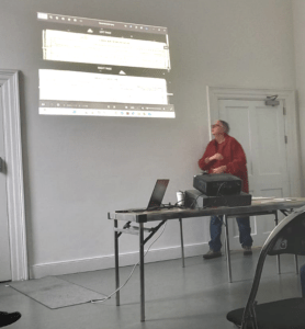 Mid-flow talking about church records